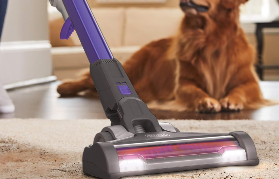 Black Decker Powerseries Extreme cordless vacuum cleaner with powerful suction and versatile cleaning features.