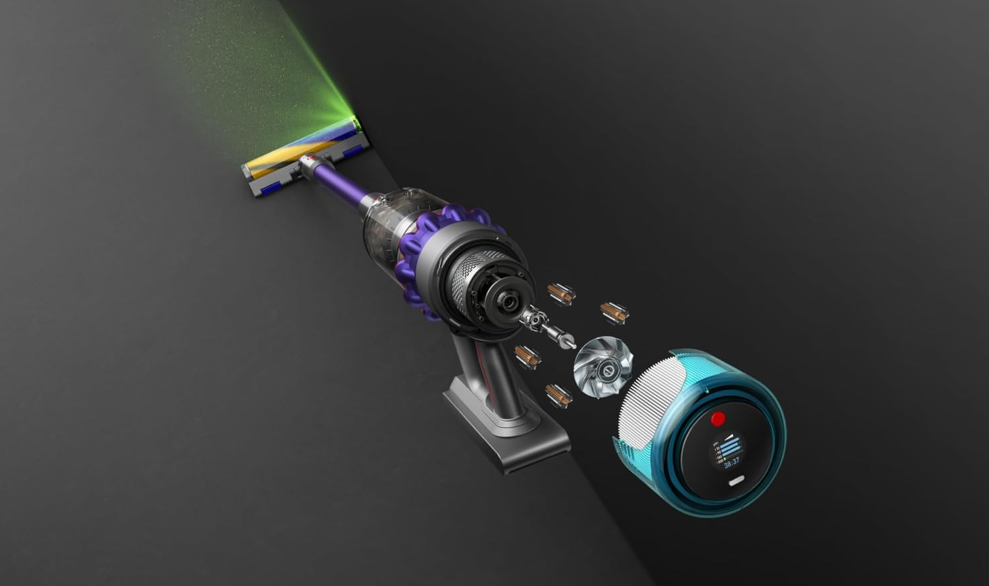 Dyson Gen5 advanced cordless vacuum cleaner with powerful suction and smart cleaning technology.