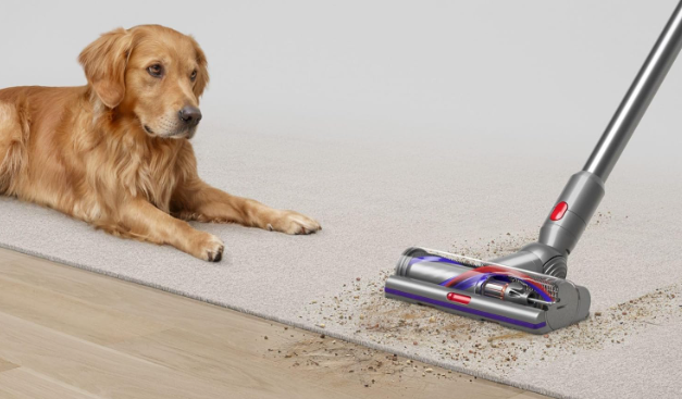 Dyson V15 Detect cordless vacuum cleaner featuring a sleek design, advanced laser detection technology, and a powerful motor, displayed against a clean, modern background.