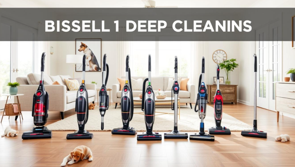 Comparison of various Bissell pet vacuum models for cleaning performance and features.