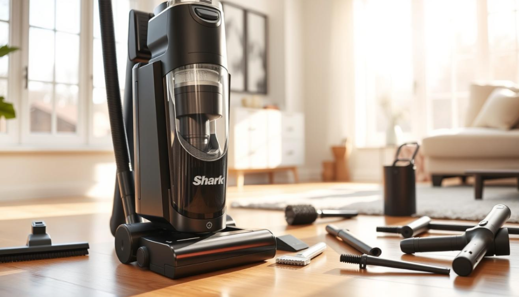 The latest Shark cordless vacuum featuring advanced technology and modern design.