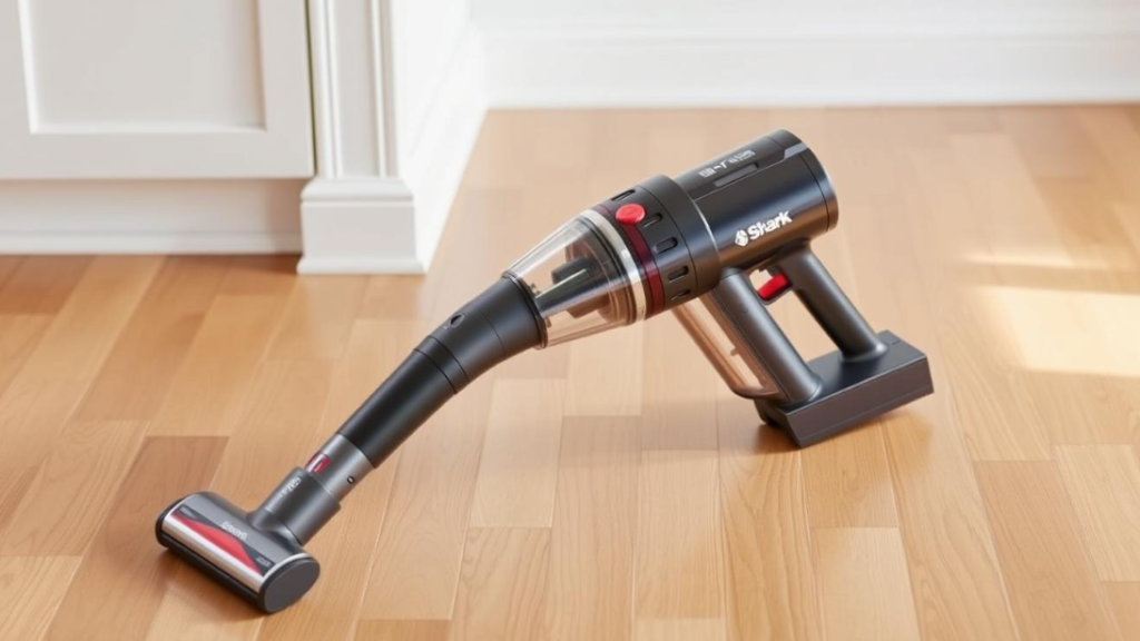 Complete review of the Shark PowerDetect Cordless Stick Vacuum, highlighting features and performance.