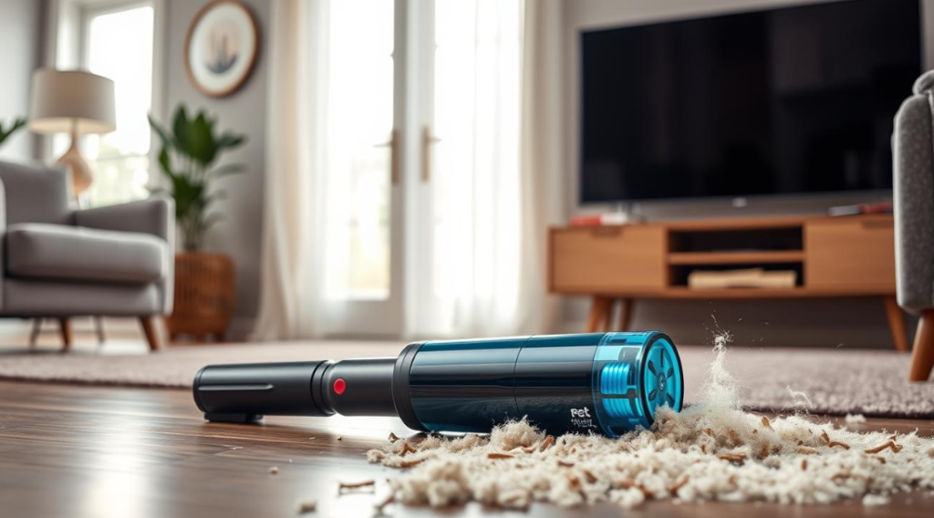  Advanced filtration system of the Shark PowerDetect Cordless Stick Vacuum with easy maintenance features.